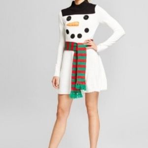 Snowman Sweater Dress